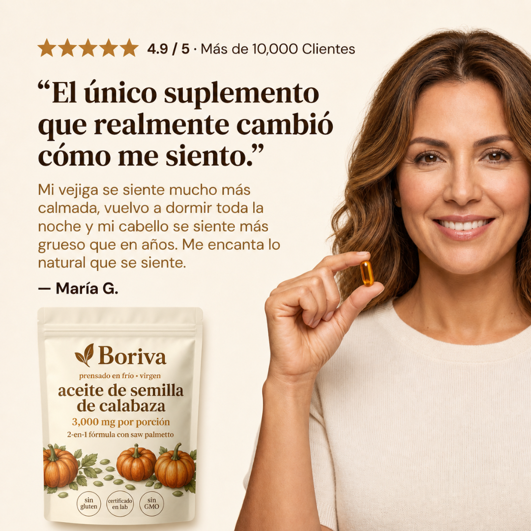 Boriva Softgels de Aceite de Semilla de Calabaza