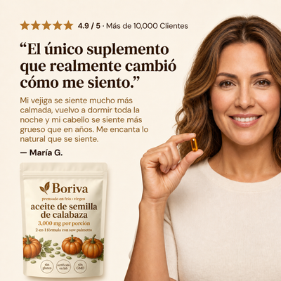 Boriva Softgels de Aceite de Semilla de Calabaza