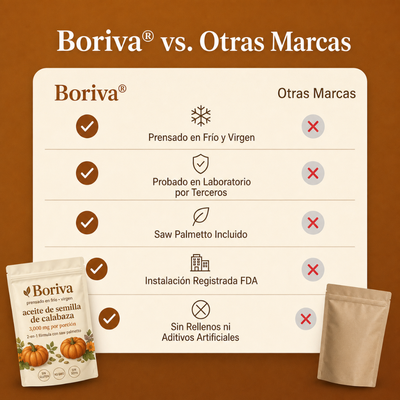 Boriva Softgels de Aceite de Semilla de Calabaza